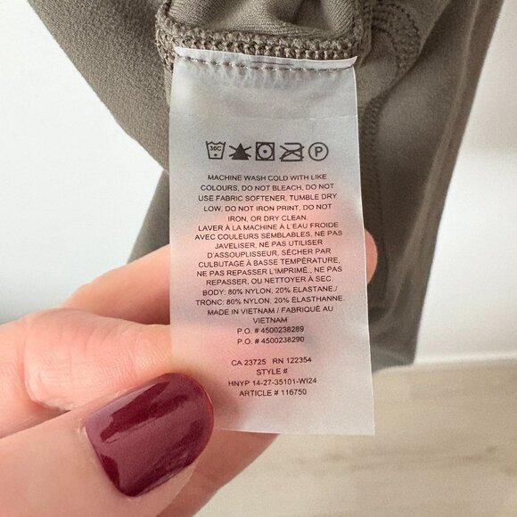 Aritzia Golden ButterSway Romper Back Cutout Dark Brown Green Size XS - Picture 5 of 5